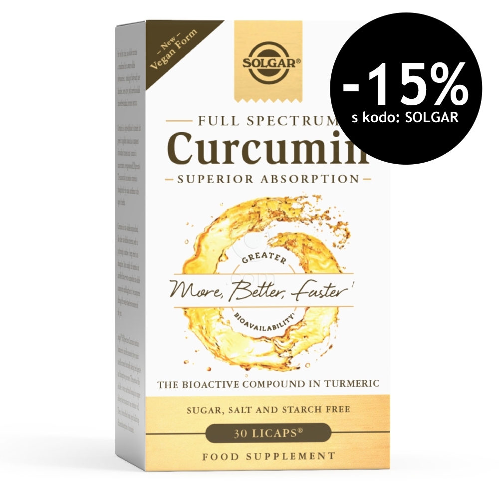 Solgar Curcumin, kapsule (30 kapsul)